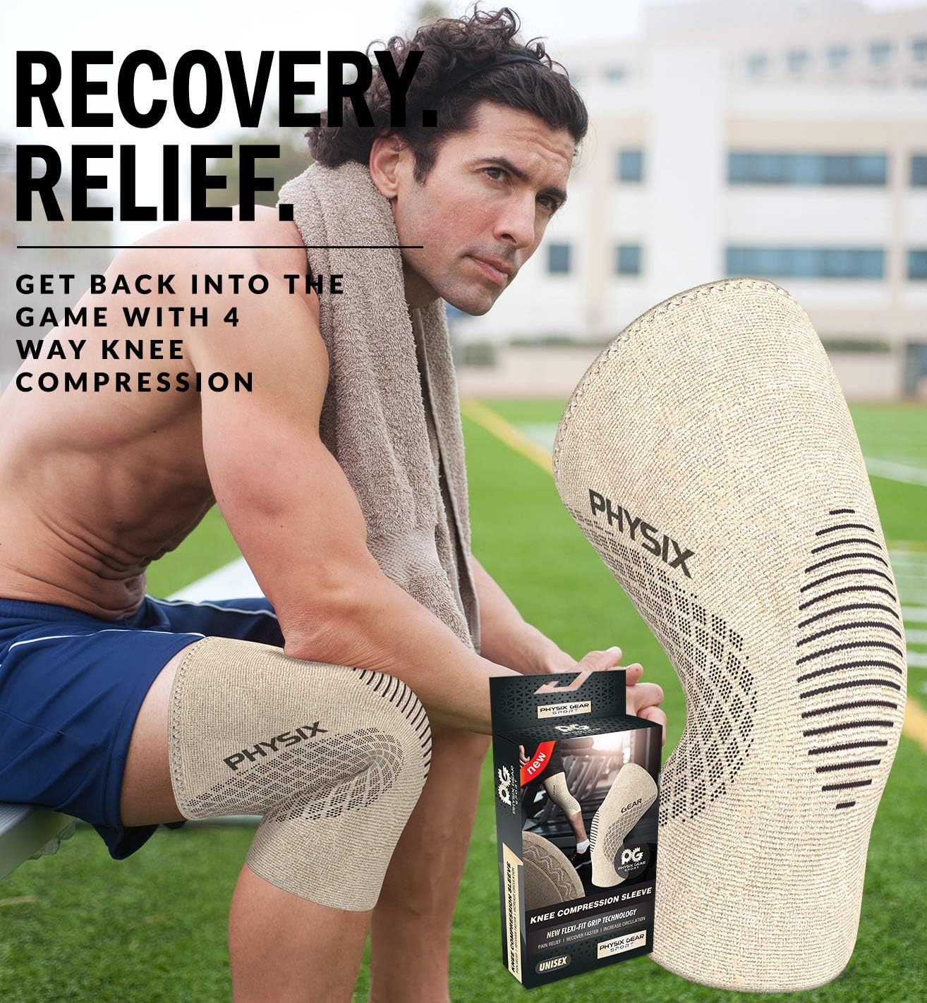 Physix Gear Knee Compression Sleeve - foto 3