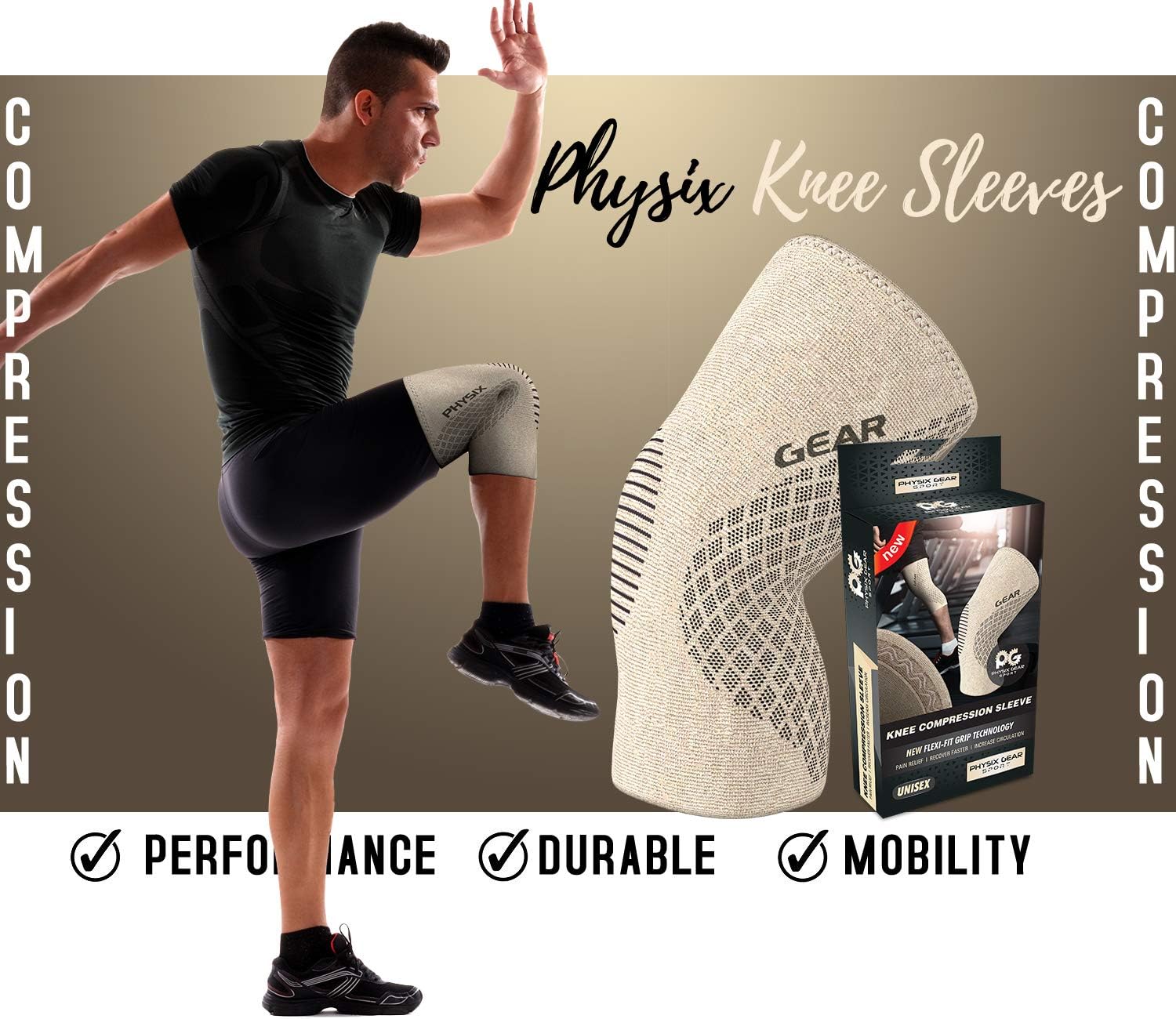 Physix Gear Knee Compression Sleeve - foto 4